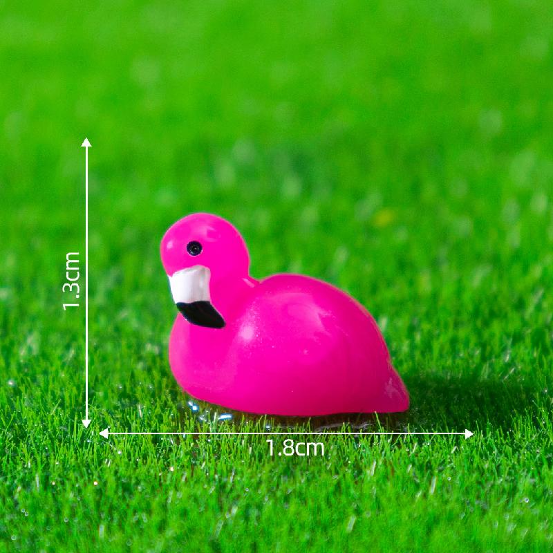 Tiểu cảnh hồng hạc mini DIY, phụ kiện tiểu cảnh resin treo bàn garden đáng yêu cute (ZC-1414)