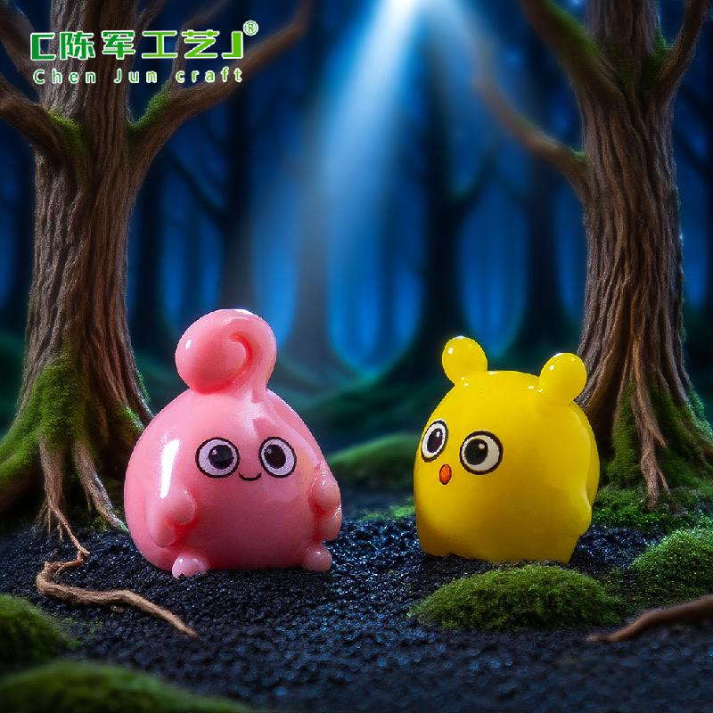 Phụ Kiện Tiểu Cảnh 跨境新品微景观万圣节元气小怪兽公仔萌粒 DIY装饰品挂配件小摆件