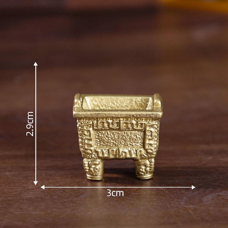 Bảo tàng cổ vật mini, bốn cừu vuông, phụ kiện DIY trang trí bàn tiểu cảnh nhỏ (ZC-42)