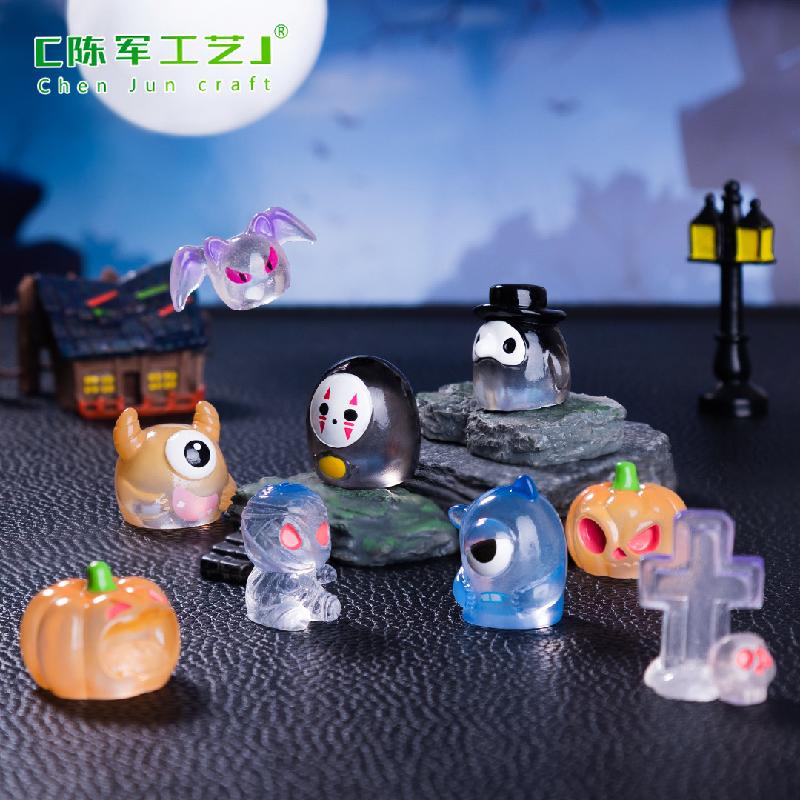 Quái vật Halloween và bí ngô mini - phụ kiện trang trí DIY cho nhà búp bê, mô hình nhỏ dễ thương xuất khẩu (ZC-1409)