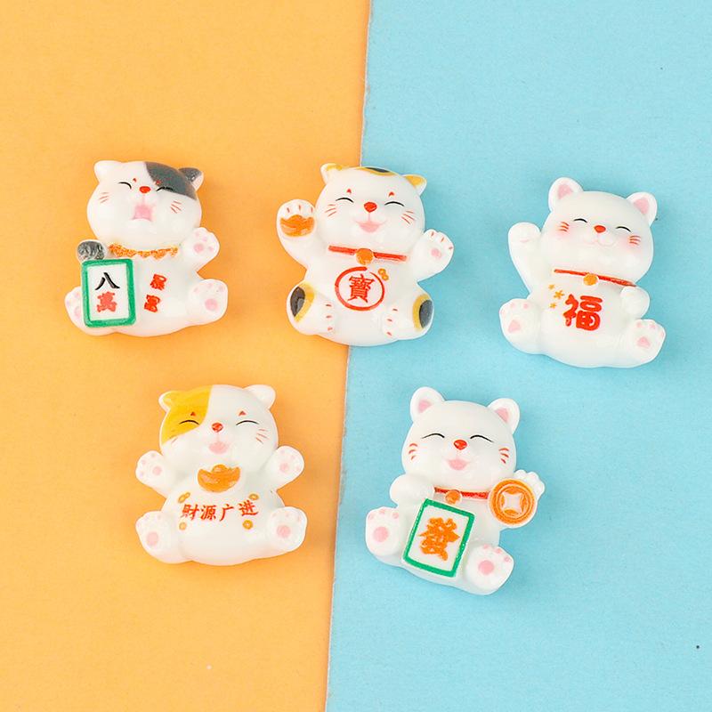 Charm mèo may mắn DIY trang trí vỏ điện thoại (FF-501)