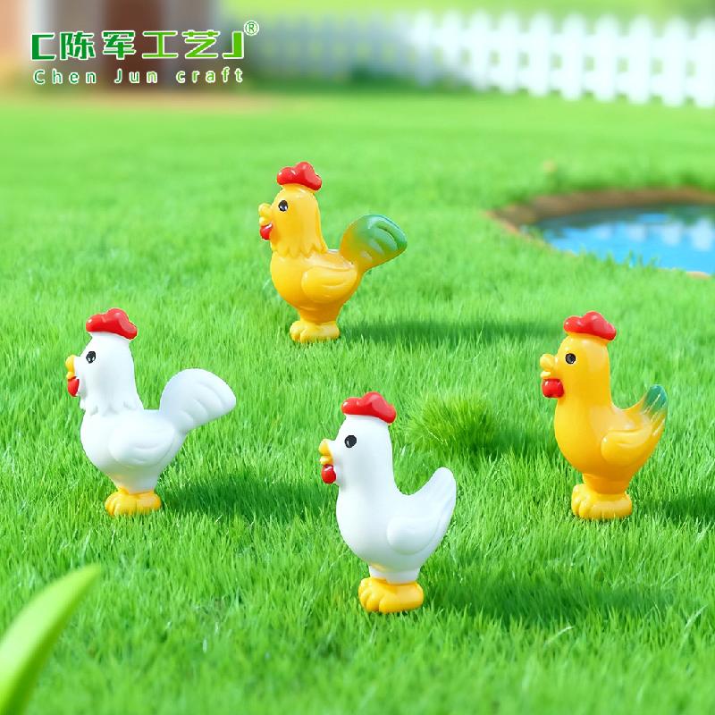 Phụ Kiện Tiểu Cảnh Gà con ngơ ngác mini trang trí sân vườn (PK-736)