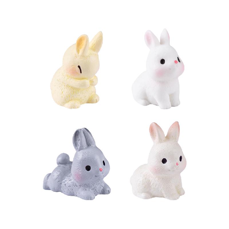 Tiểu cảnh thỏ dễ thương, búp bê DIY, phụ kiện treo bàn tiểu cảnh mini (ZC-392)