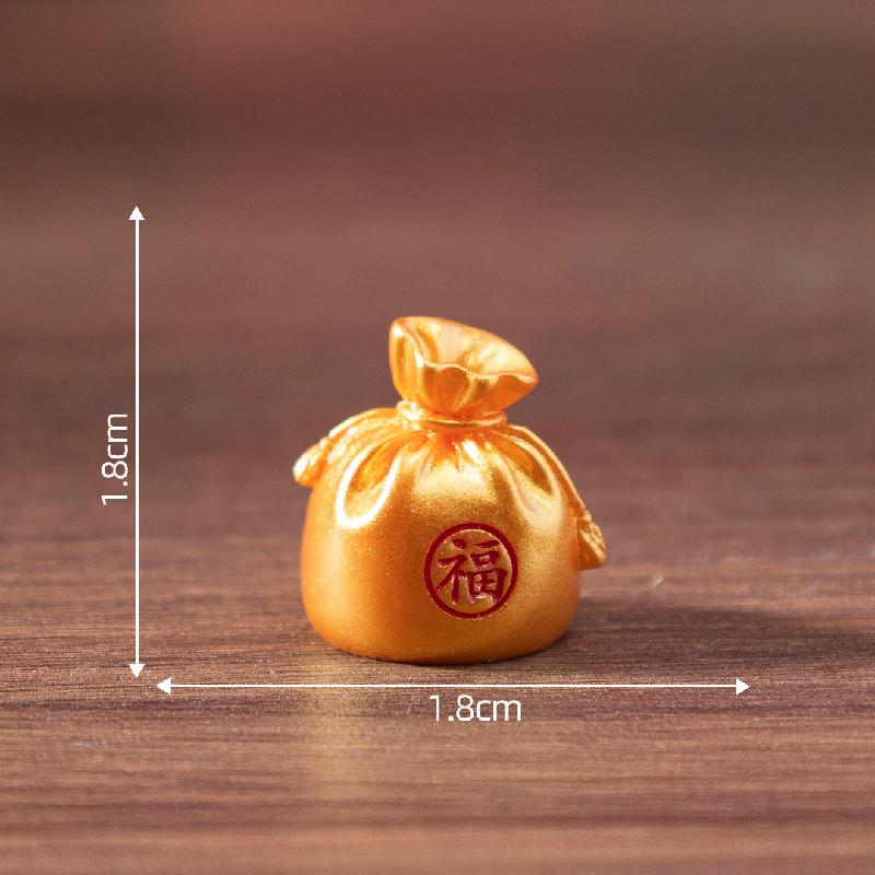 Tiểu cảnh ngựa may mắn Tết, túi lộc, búp bê DIY, phụ kiện bàn tiểu cảnh mini (ZC-729)