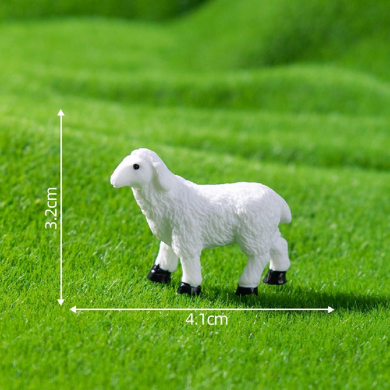 Tiểu cảnh nông trại: bò, cừu, DIY, phụ kiện bàn tiểu cảnh mini đồng quê nhỏ xinh (ZC-157)