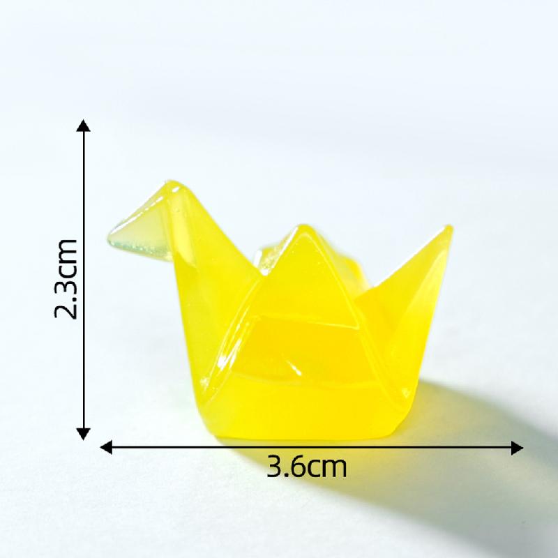 Tiểu cảnh hạc giấy phát sáng, túi bất ngờ DIY, phụ kiện bàn tiểu cảnh mini (ZC-688)