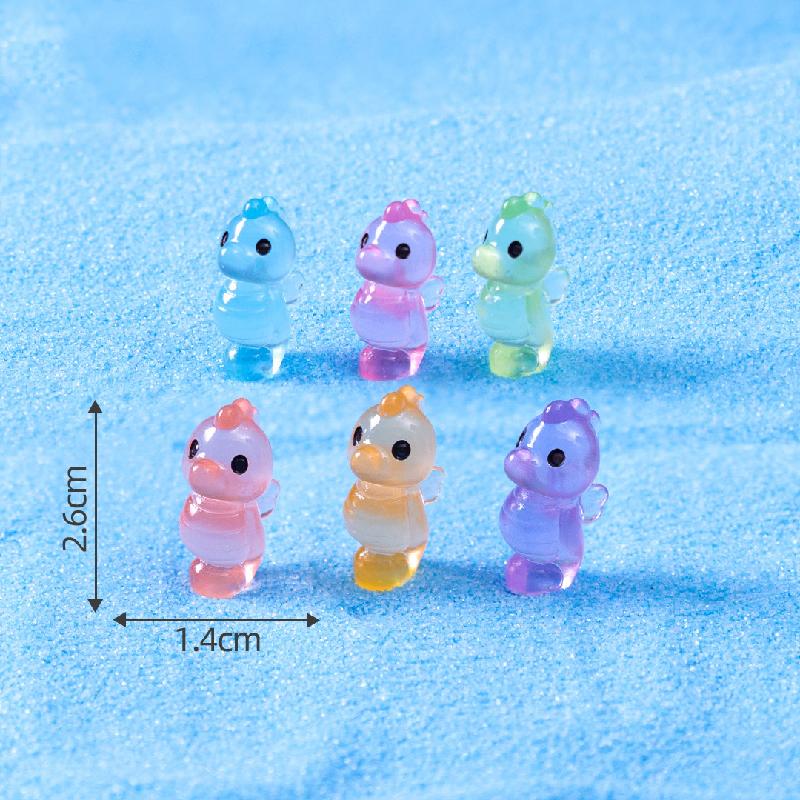 Tiểu cảnh hải cẩu, cua, cá ngựa phát sáng DIY, phụ kiện tiểu cảnh mini resin garden cute (ZC-1416)