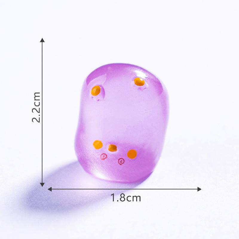 Tiểu cảnh vịt trắng vui nhộn phát sáng DIY, phụ kiện tiểu cảnh mini blind bag treo bàn resin cute (ZC-1483)