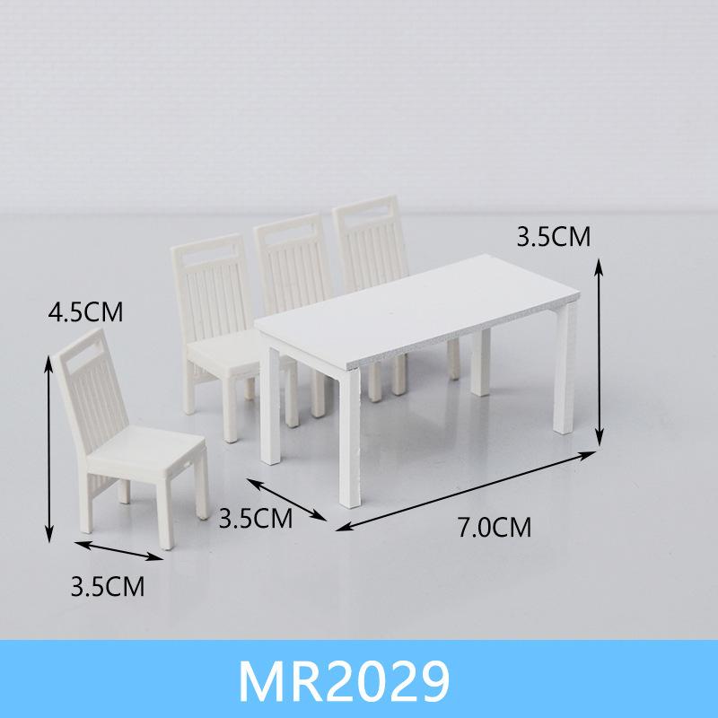 Bộ Bàn Ăn Mini Mô Hình Tỷ Lệ 1:20 (MH-285)