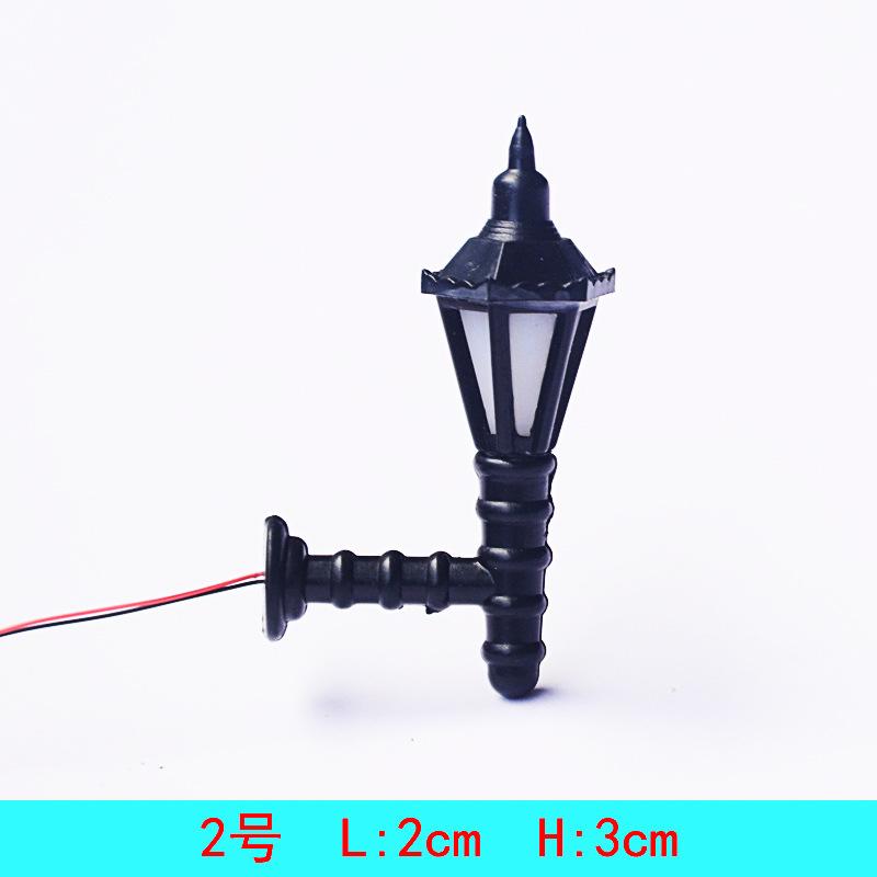 Phụ Kiện Mô Hình Đèn Tường Mini Có Đèn LED 3V Ánh Vàng (MH-112)
