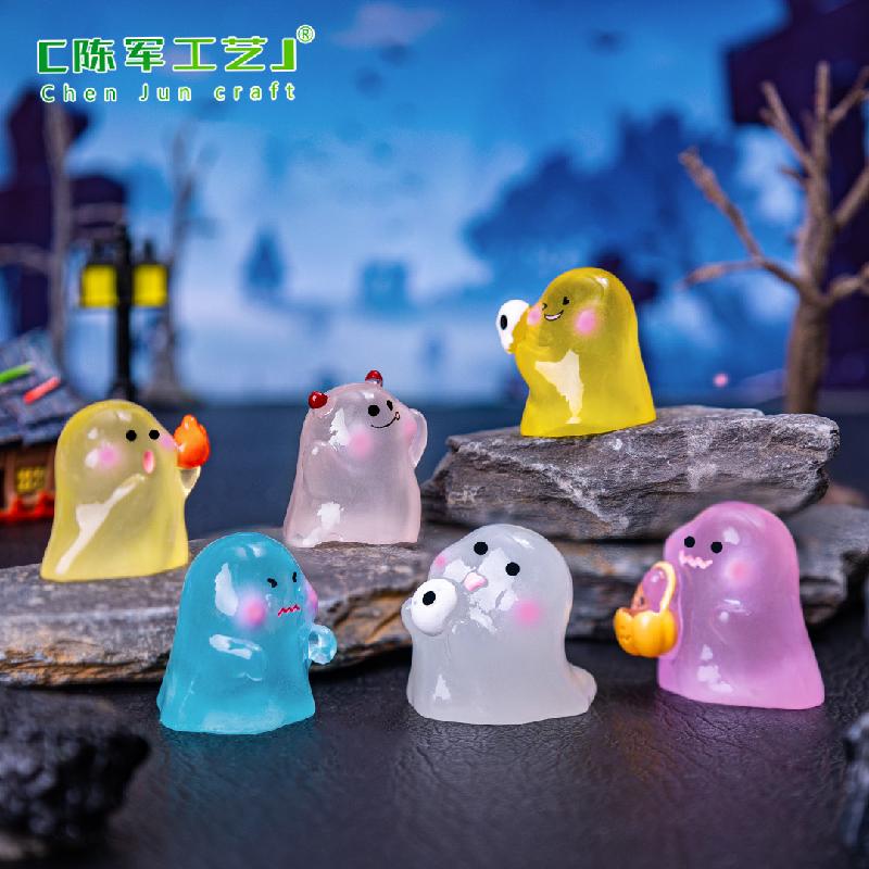 Tiểu cảnh ma phát sáng Halloween, phụ kiện trang trí mini (ZC-399)