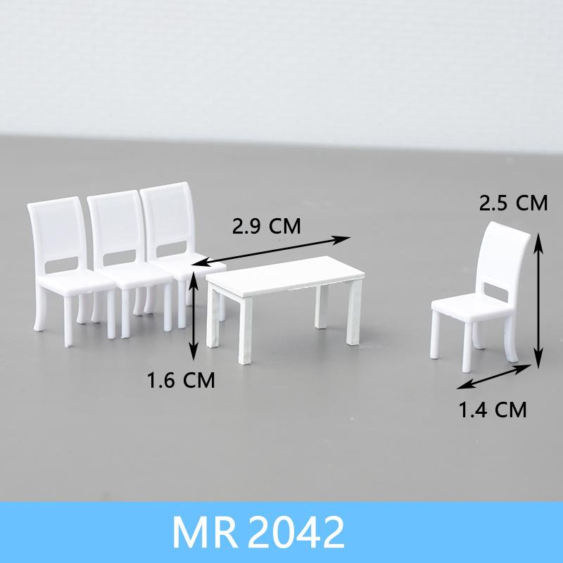Bộ Bàn Ghế Nội Thất Mini Tỷ Lệ 1:50 (MH-80)