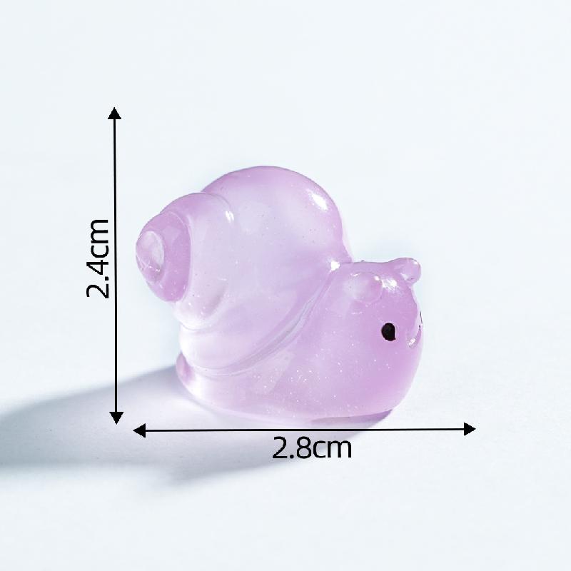 Tiểu cảnh sên & thỏ biển phát sáng DIY, phụ kiện tiểu cảnh mini resin treo bàn garden đáng yêu cute (ZC-1445)