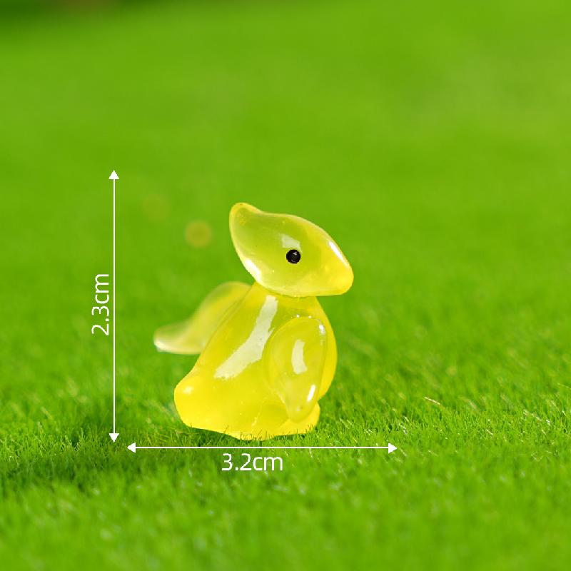 Tiểu cảnh khủng long phát sáng DIY, phụ kiện tiểu cảnh mini resin bàn garden cute (ZC-1144)