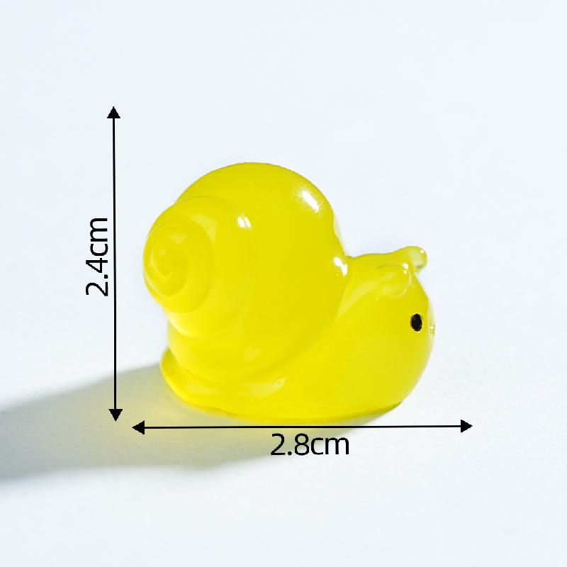 Tiểu cảnh sên & thỏ biển phát sáng DIY, phụ kiện tiểu cảnh mini resin treo bàn garden đáng yêu cute (ZC-1445)