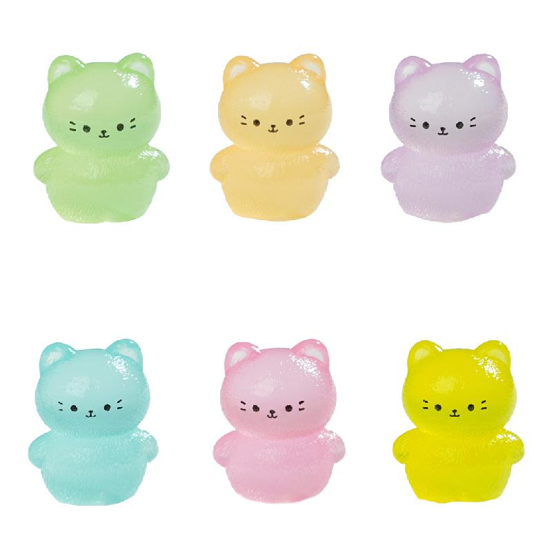 Tiểu cảnh mèo phát sáng DIY, phụ kiện tiểu cảnh mini treo bàn, cute, resin đáng yêu (ZC-1128)