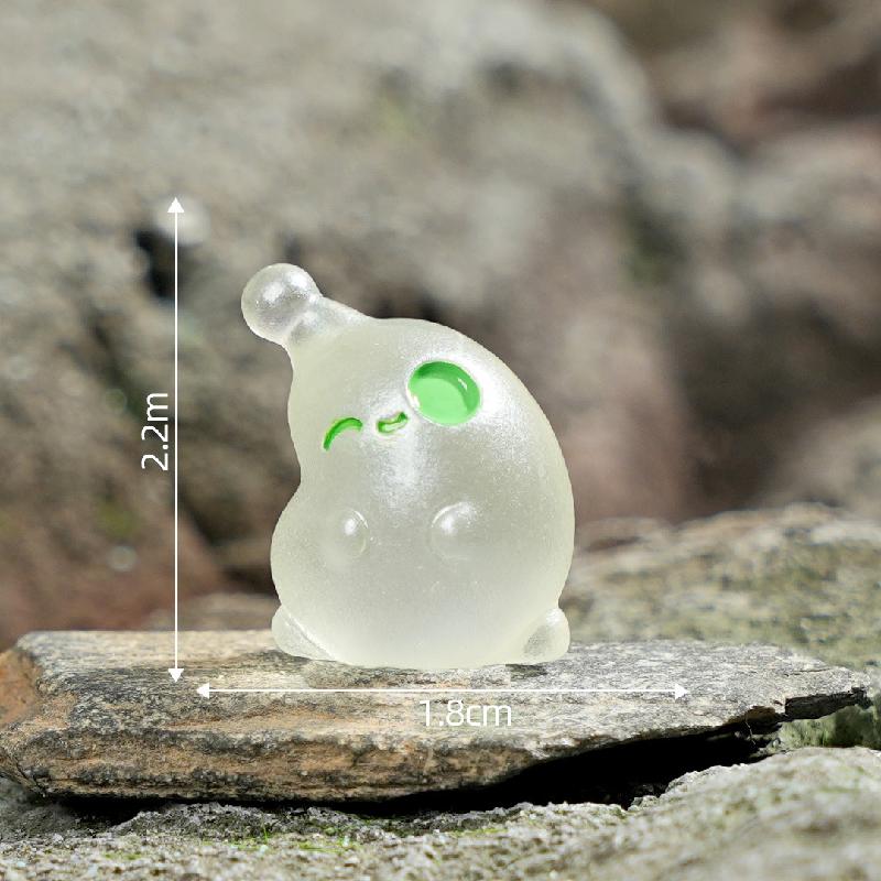 Tiểu cảnh alien mini phát sáng DIY, phụ kiện tiểu cảnh mini bàn cute resin đáng yêu (ZC-1143)