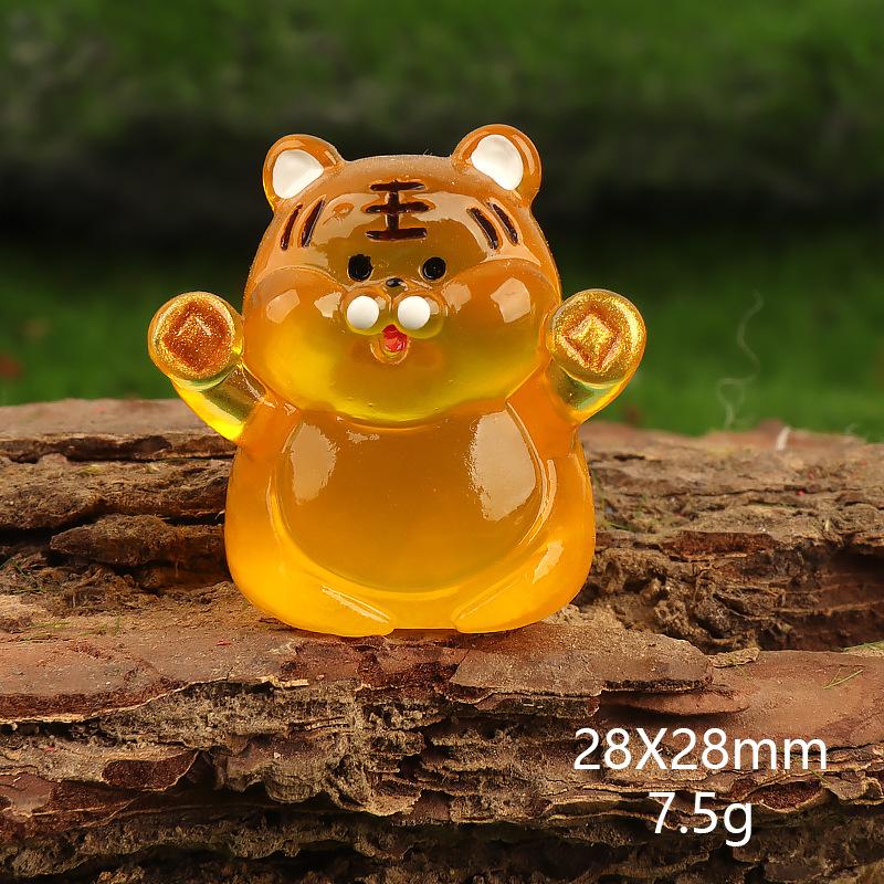 Charm hổ phát sáng DIY trang trí xe hơi & chìa khóa (FF-303)