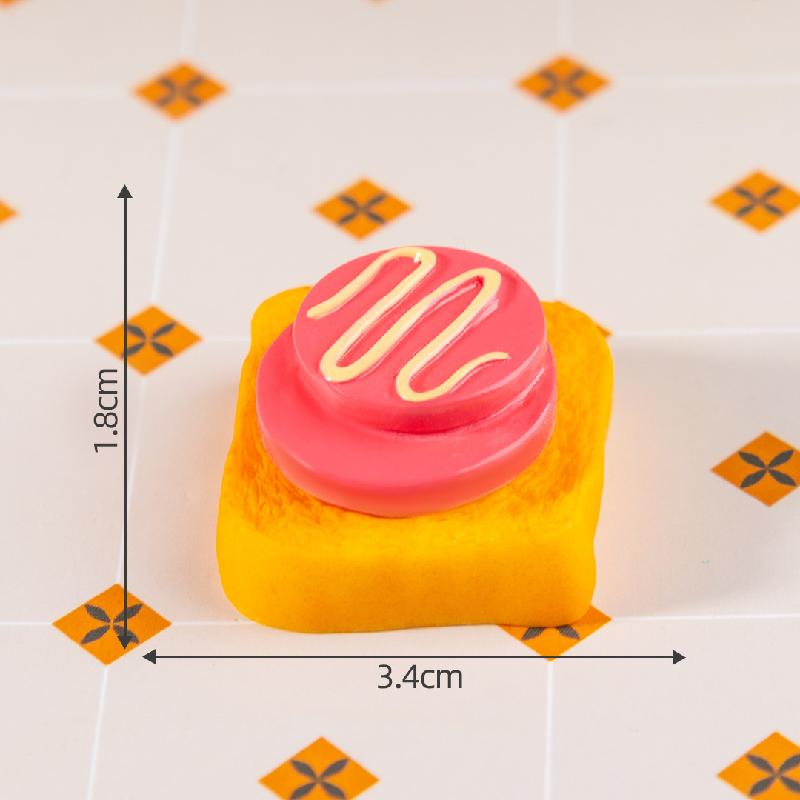 Tiểu cảnh sandwich giả lập DIY, phụ kiện tiểu cảnh mini resin ice cream clip treo bàn đáng yêu cute (ZC-1482)