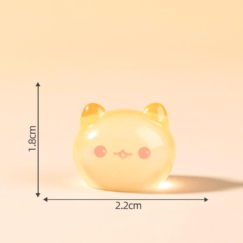Tiểu cảnh mèo & thỏ phát sáng DIY, phụ kiện tiểu cảnh mini resin garden treo bàn đáng yêu cute (ZC-1466)