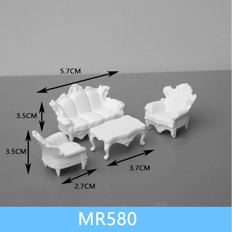 Phụ Kiện Mô Hình Giường Sofa Mini Mô Hình Nội Thất Tỷ Lệ 1:30 (MH-199)