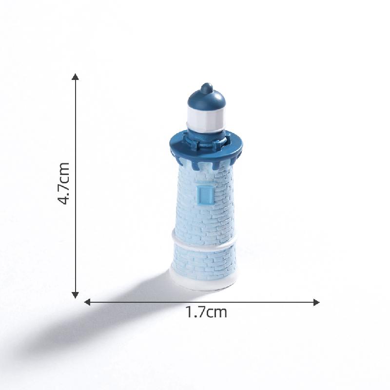 Đèn hải đăng, bãi biển Địa Trung Hải mini DIY, phụ kiện bàn tiểu cảnh sáng tạo (ZC-78)