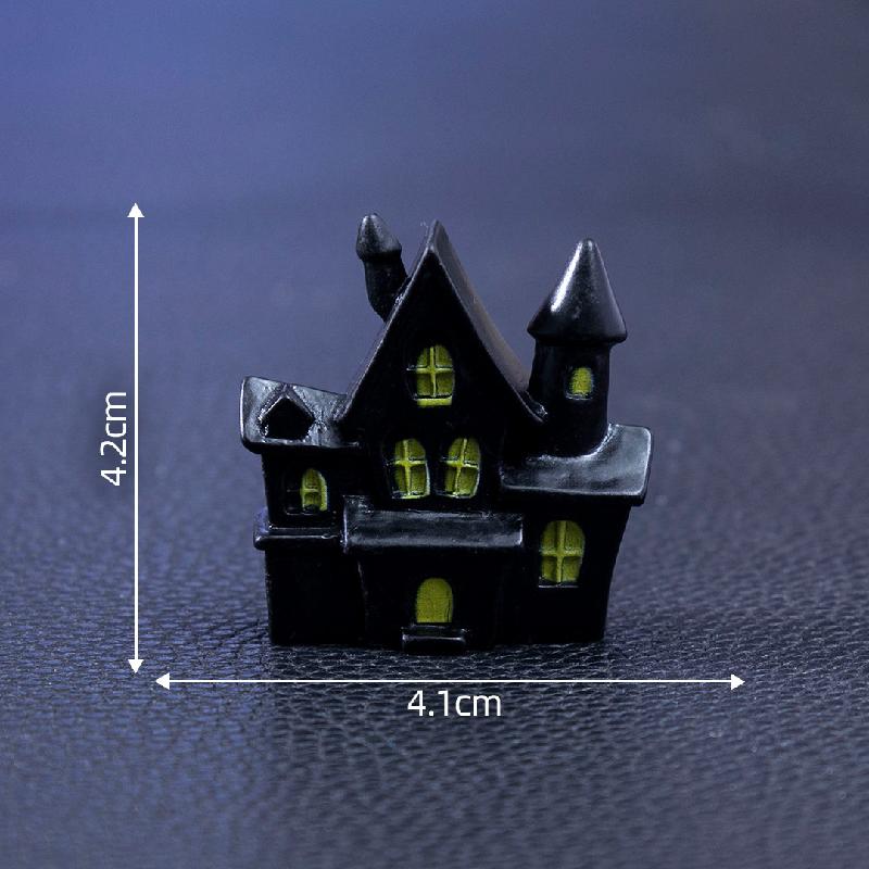Cặp xương sọ Halloween, tiểu cảnh DIY, phụ kiện bàn mini đáng yêu (ZC-97)