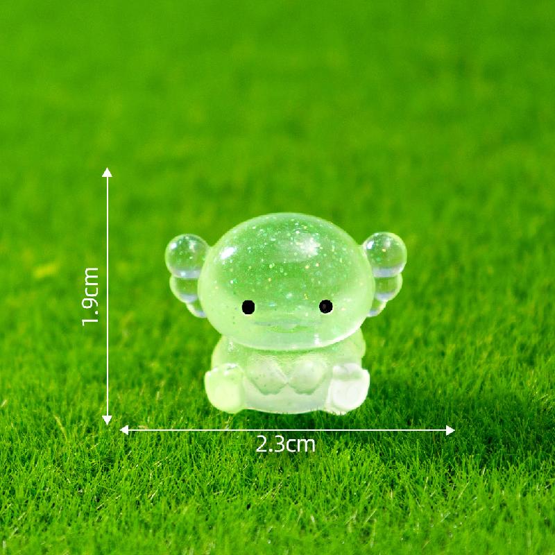 Tiểu cảnh rồng lục giác mập phát sáng DIY, phụ kiện tiểu cảnh mini resin cute (ZC-1117)