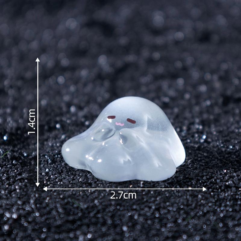 Tiểu cảnh Halloween, ma nhỏ phát sáng, túi bất ngờ DIY, phụ kiện bàn tiểu cảnh mini (ZC-737)