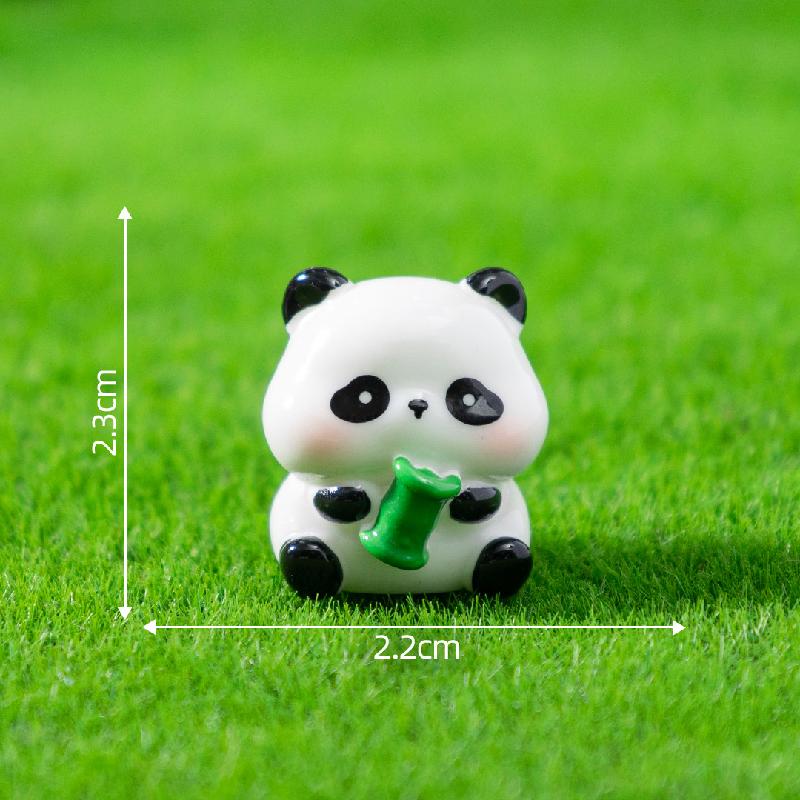 Tiểu cảnh gấu trúc dễ thương, búp bê DIY, phụ kiện bàn tiểu cảnh mini (ZC-659)