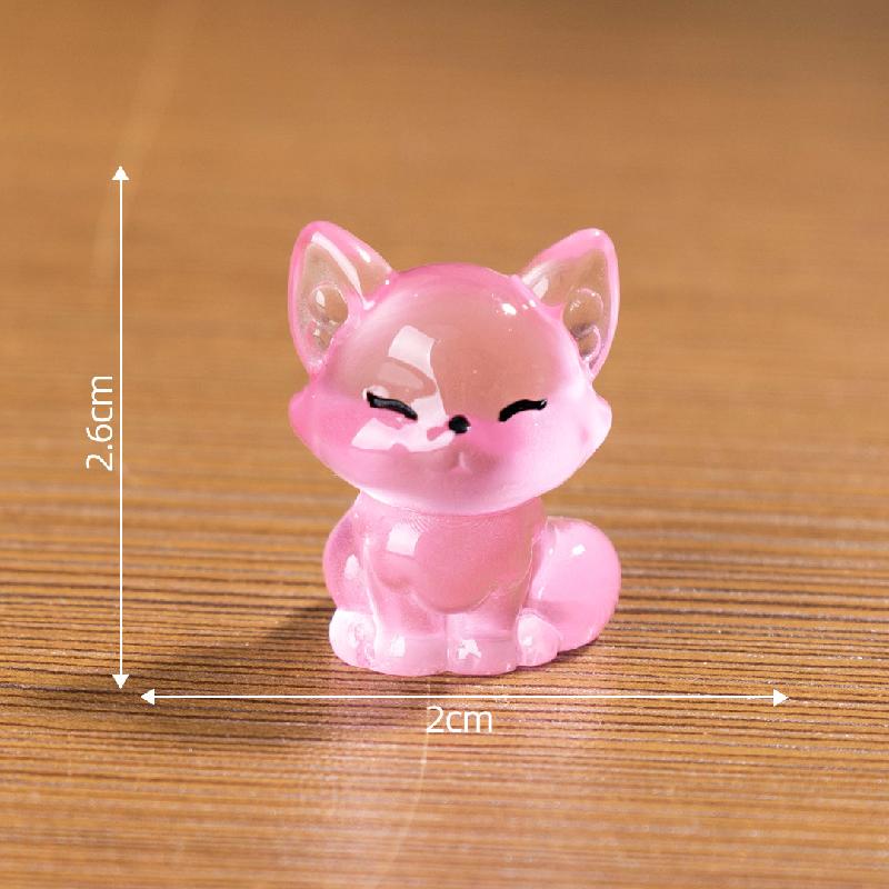 Tiểu cảnh cáo phát sáng, túi bất ngờ DIY, phụ kiện resin tiểu cảnh bàn mini dễ thương (ZC-294)