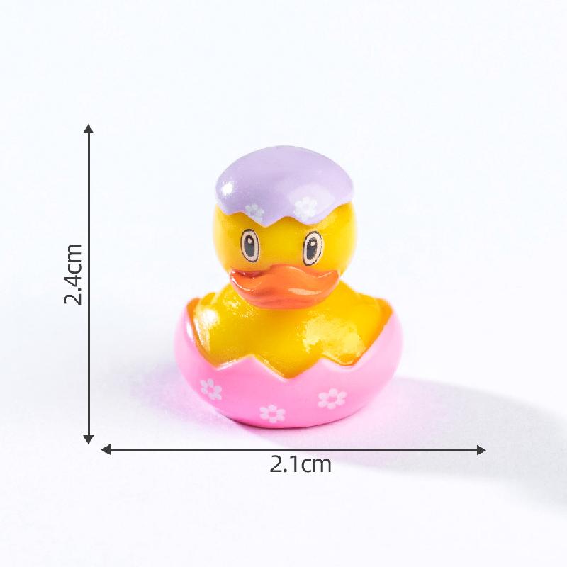 Tiểu cảnh vịt vàng biến hóa DIY, phụ kiện tiểu cảnh mini resin treo bàn garden đáng yêu cute (ZC-1456)