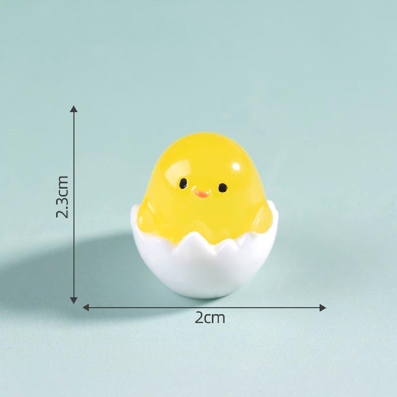 微景观创意可爱夜光懒蛋蛋公仔萌粒 DIY装饰品配件迷你桌面小摆件