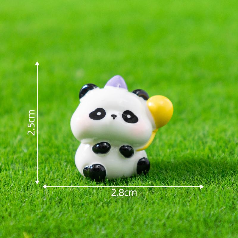 Tiểu cảnh gấu trúc dễ thương, búp bê DIY, phụ kiện bàn tiểu cảnh mini (ZC-659)