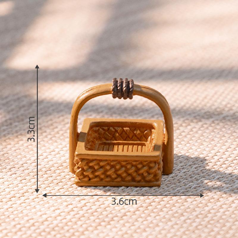 Hộp thức ăn cổ phong mini, búp bê DIY, phụ kiện tiểu cảnh bàn nhỏ xinh dễ thương (ZC-20)