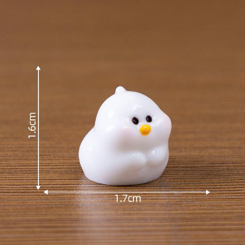 Tiểu cảnh vịt trắng DIY, phụ kiện tiểu cảnh mini xe bàn đáng yêu, cute (ZC-1010)