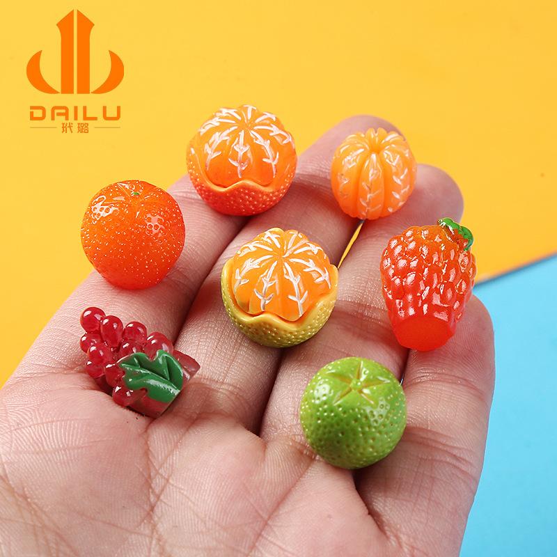 Charm trái cây giả DIY vòng tóc trẻ em (FF-18)