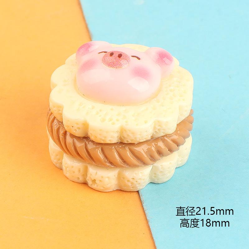 Charm bánh quy kẹp heo DIY trang trí vỏ điện thoại (FF-255)
