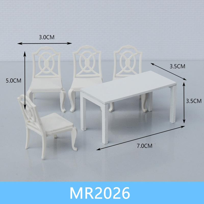 Bộ Bàn Ăn Mini Mô Hình Tỷ Lệ 1:20 (MH-285)