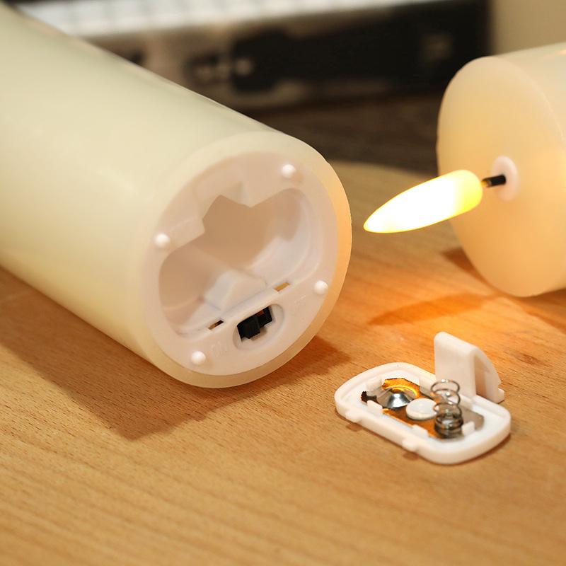 Trang Trí Noel Nến giả với điều khiển từ xa - thiết kế mặt bóng, chuyển động lắc lư, giả sáp. Hoàn hảo cho sinh nhật, đám cưới, và sự kiện sáng tạo.