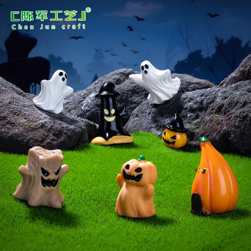 Tiểu cảnh Halloween, bí ngô ma, trang trí DIY mini (ZC-80)