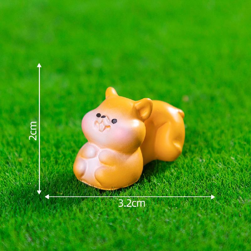 Tiểu cảnh sóc mập DIY, phụ kiện tiểu cảnh mini treo bàn garden đáng yêu, cute (ZC-1102)