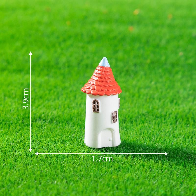 Tiểu cảnh nhà làng châu Âu cổ điển, DIY, phụ kiện bàn tiểu cảnh mini phong cách vintage (ZC-193)