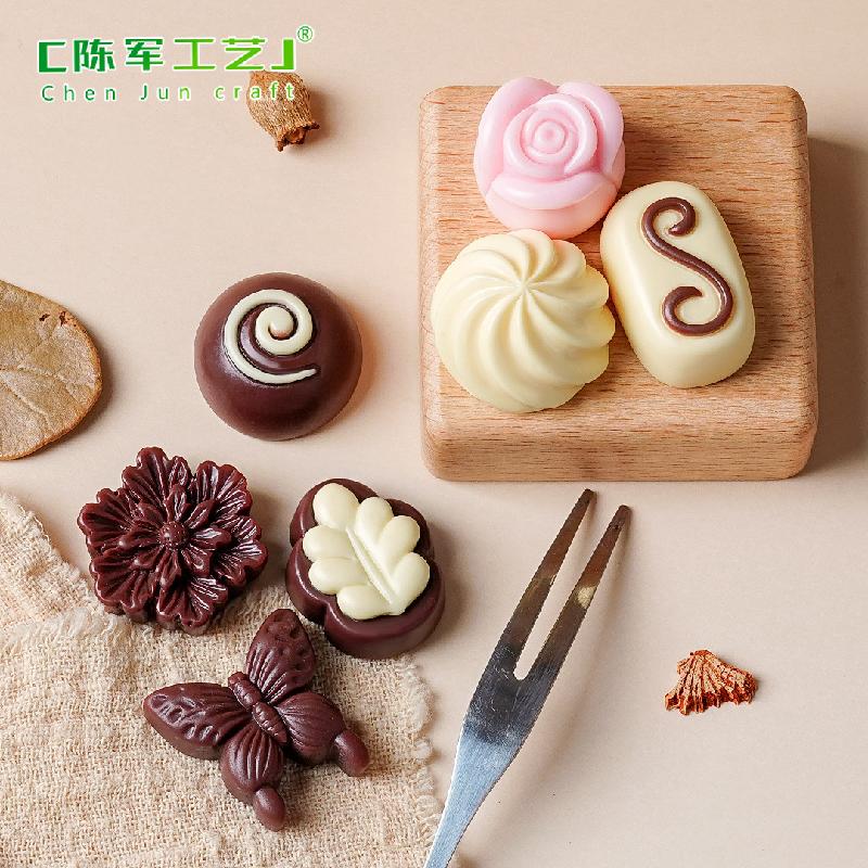 Phụ Kiện Tiểu Cảnh 微景观仿真巧克力食玩蛋糕烘焙 DIY奶油胶饰品配件迷你树脂小摆件