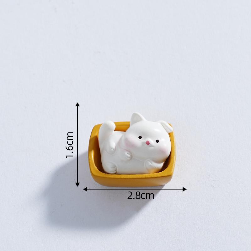 Tiểu cảnh mèo con mini, búp bê DIY, phụ kiện treo, bàn xe hơi, tiểu cảnh dễ thương (ZC-143)