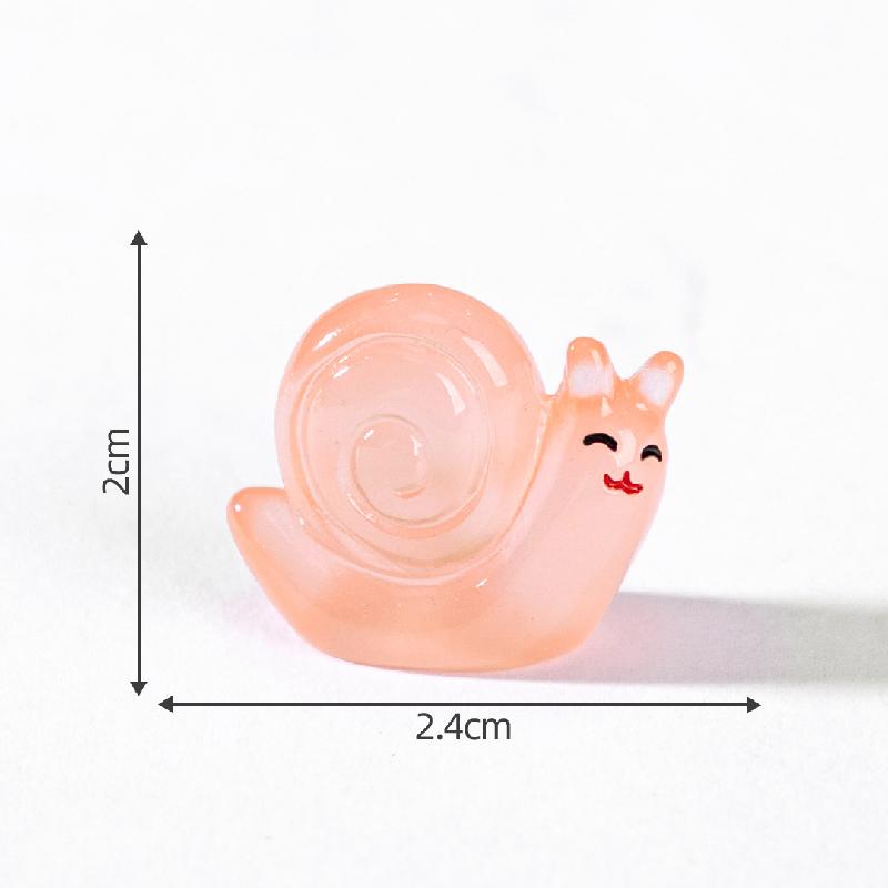 Tiểu cảnh sên phát sáng DIY, phụ kiện tiểu cảnh mini resin garden treo bàn đáng yêu cute micro (ZC-1454)