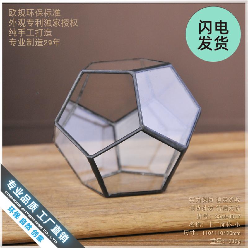 Chậu Đa Giác Nhà kính 12 mặt Terrarium sen đá (DG-229)
