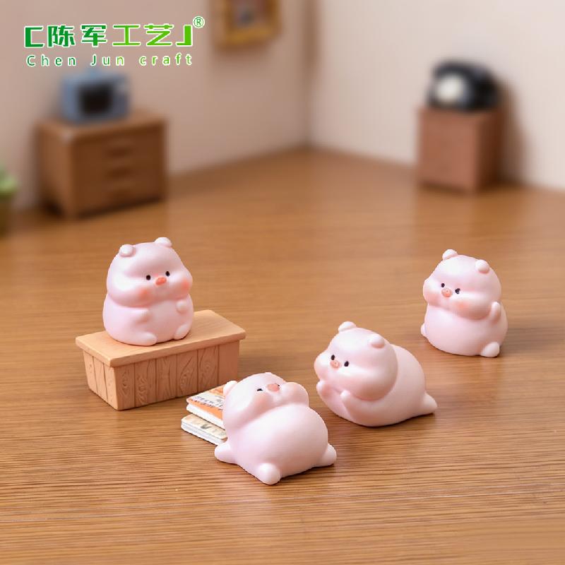 Phụ Kiện Tiểu Cảnh Heo tròn phát sáng mini (PK-1144)