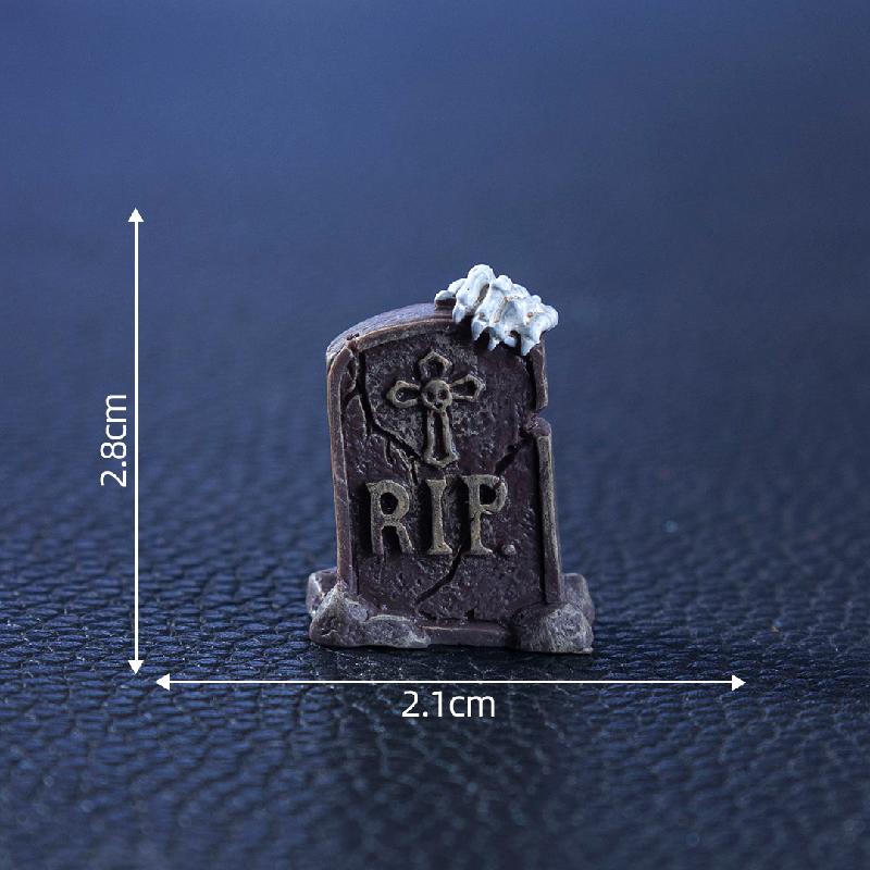 Tiểu cảnh lâu đài, bí ngô Halloween, DIY, phụ kiện bàn mini tiểu cảnh sáng tạo (ZC-152)