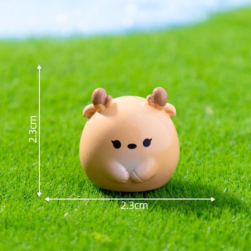 Tiểu cảnh panda tròn DIY, phụ kiện tiểu cảnh mini bàn thu nhỏ đáng yêu, cute (ZC-1039)